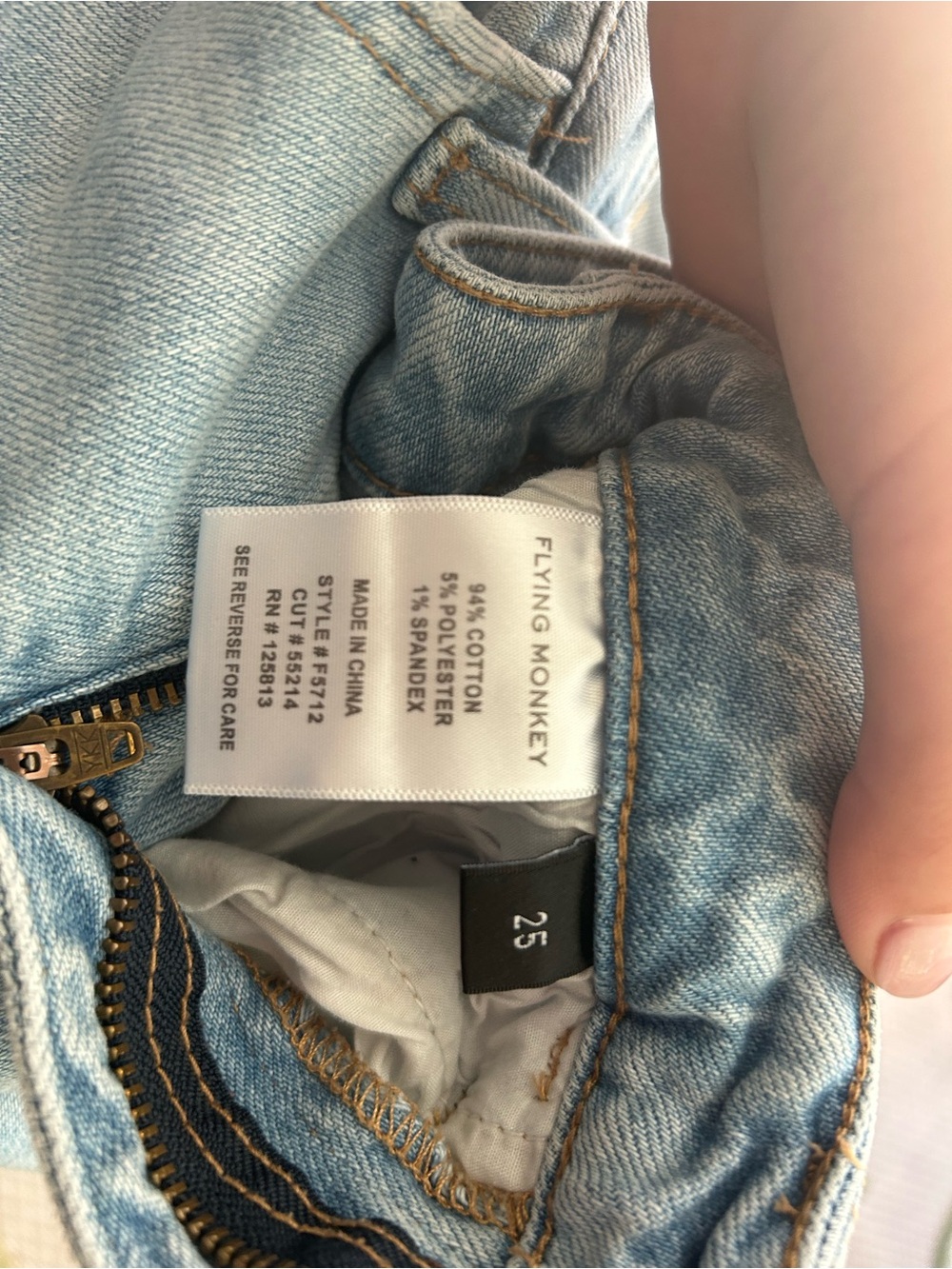 Flying Monkey High Rise Wide Leg Denim - Picture 5 of 5